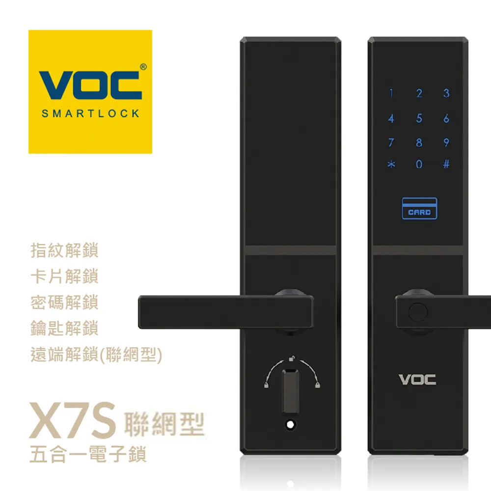 【瑞典VOC】VOC-X7S 指紋/卡片/密碼/鑰匙/WI-FI遠端 五合一 智慧電子鎖(含安裝) 歷史價格詳細信息