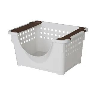 日本平和 極簡可堆疊收納籃 深型 米色 歷史價格詳細信息