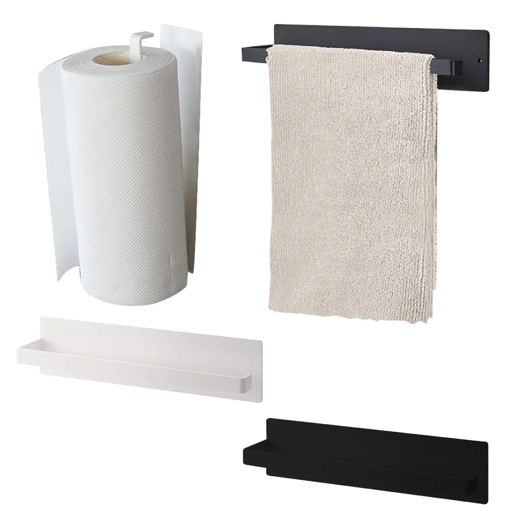 磁吸冰箱置物架壁掛收納廚房紙巾多功能家用捲紙保鮮膜掛架 歷史價格詳細信息