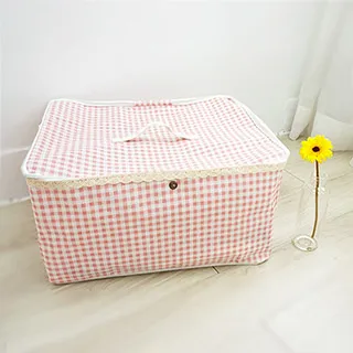 【收納職人】衣物棉被大容量防水防塵袋收納袋收納箱50L(粉格) 歷史價格詳細信息