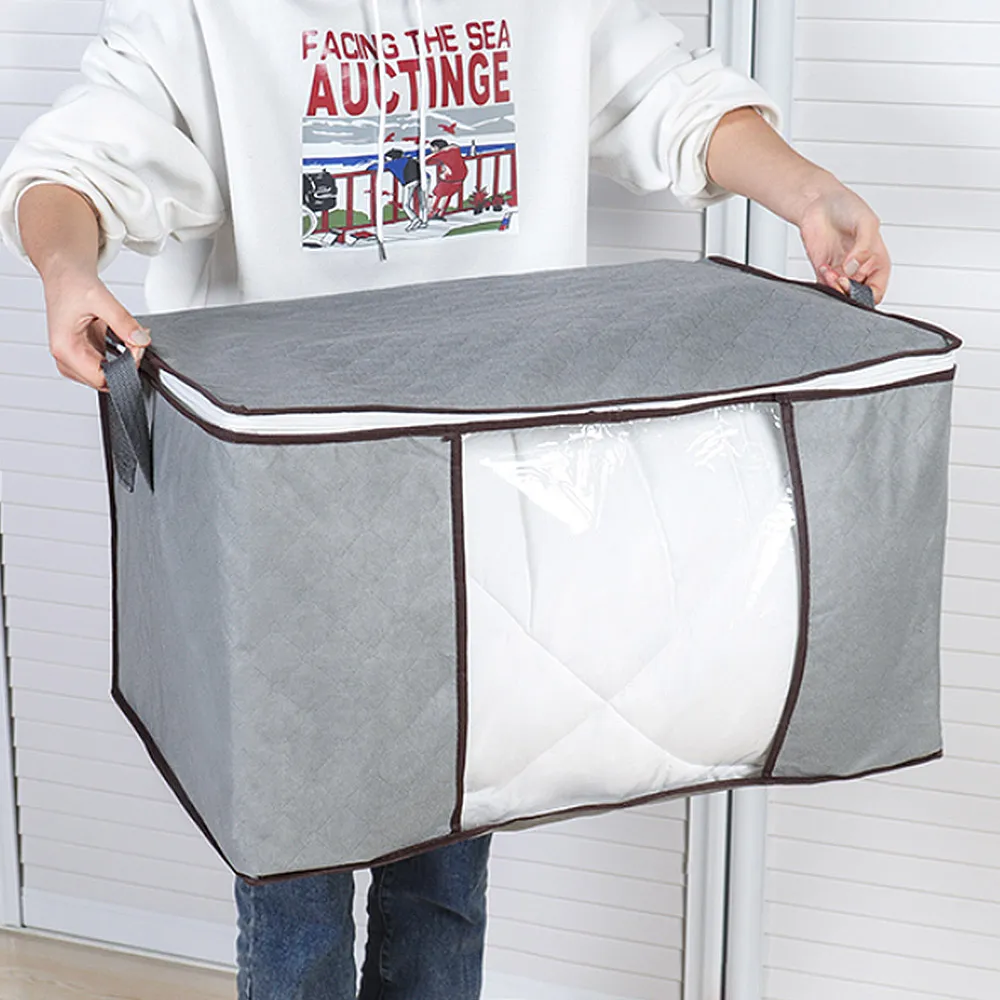 E.City_棉麻文青風大容量衣物棉被萬用收納袋-中號3入 歷史價格詳細信息