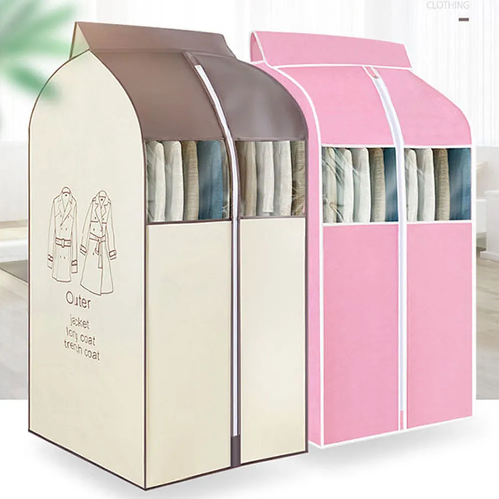 立體衣服防塵套加寬加大全封閉大衣罩半透明衣服套衣柜防塵遮衣袋【規格不同，價格不同】~特價 歷史價格詳細信息