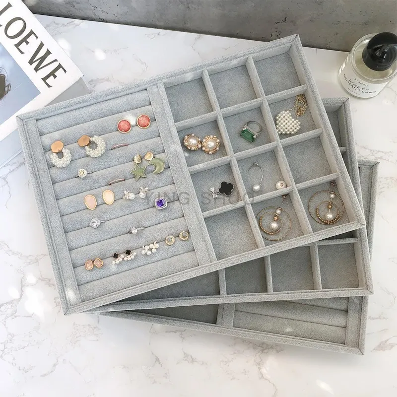 絨布首飾飾品收納盒【洛希可嚴選】台灣現貨24H出貨 收納盒 飾品收納 飾品收納架 歷史價格詳細信息