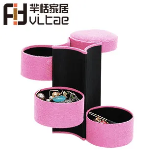 家居收納 粉撲收納盒桌面旋轉防塵專用美妝蛋架子氣墊化妝刷棉置物架多層箱 歷史價格詳細信息