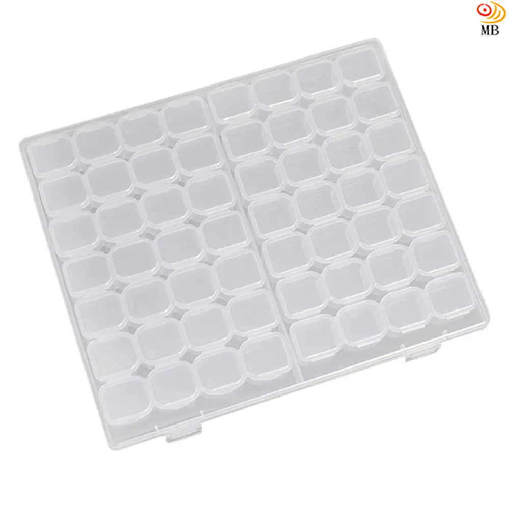 28格收納盒 美甲飾品收納盒°×菲玩美甲°╭☆鉚釘收納鑽盒 髪飾耳環收納 拼豆串珠盒 手機貼鑽收納盒 藥盒五金零件收納 歷史價格詳細信息