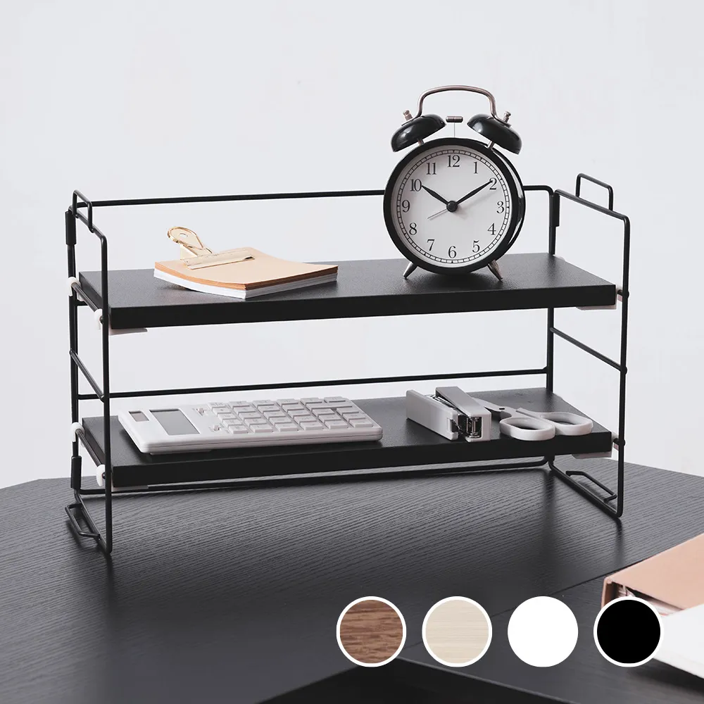 ????鐵藝雙層收納籃化妝室浴室書桌面雜物花架調味品罐廚房置物架 歷史價格詳細信息