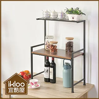 【ikloo】質感單層木板 搭配推車防塵 長38.7寬28.7CM 歷史價格詳細信息