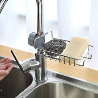 水龍頭不鏽鋼收納架 普通款 可快速瀝乾 免釘瀝水架水槽架簍空籃置物架 歷史價格詳細信息