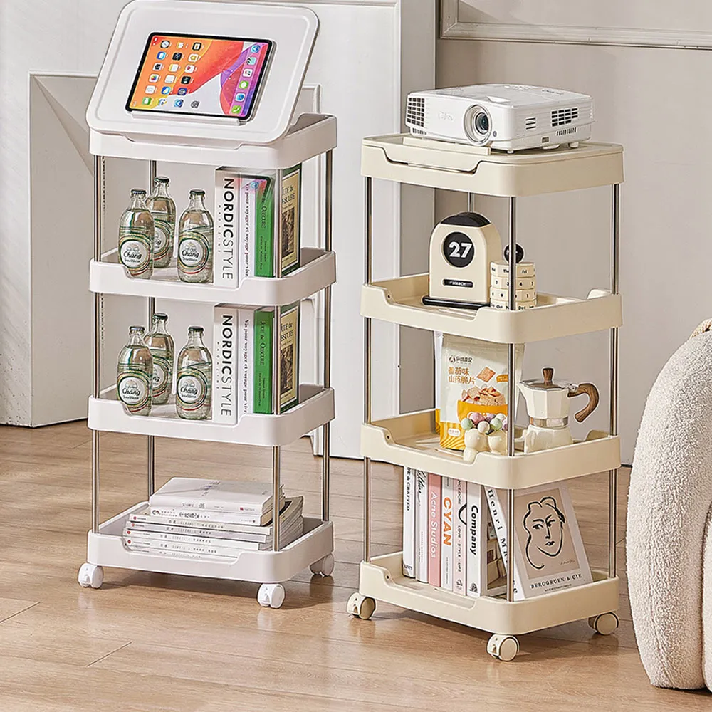 多功能收納架推車 四層收納架 移動式縫隙收納 廚房收納 收納 置物推車 歷史價格詳細信息