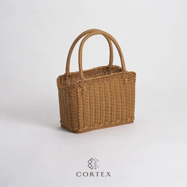 CORTEX 雙提把長方型編織籃W41-卡其色 歷史價格詳細信息