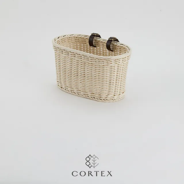CORTEX 自行車籃 腳踏車籃 附一組皮扣 小型 卡其色 歷史價格詳細信息