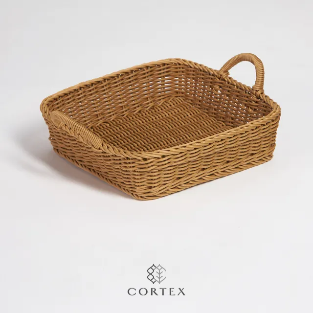 CORTEX 雙提把長方型編織籃W41-卡其色 歷史價格詳細信息