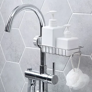 【幸福揚邑】不銹鋼水龍頭廚房浴室收納置物架-2入組 歷史價格詳細信息