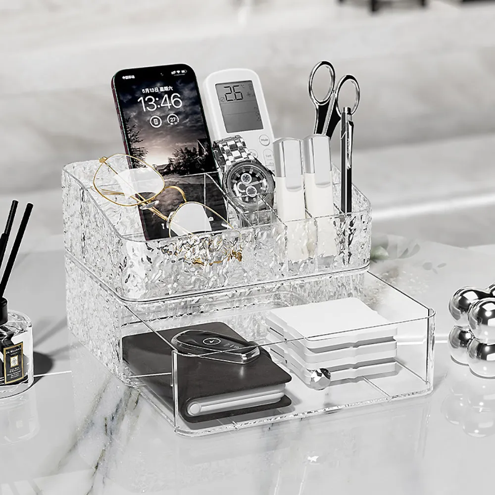 【帕斯特收納生活】歐風化妝保養品分格收納盒 梳妝台化妝桌收納 單層(分格收納盒) 歷史價格詳細信息