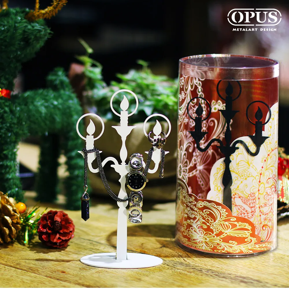 【OPUS東齊金工】歐式鐵藝飾品架-希望之光(白) 展示架收納架首飾架項鍊耳環珠寶飾品掛架 PI-li06W 歷史價格詳細信息