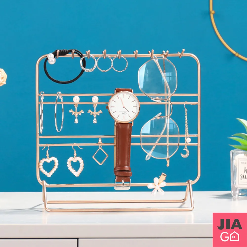 飾品收納架 鐵藝耳環架展示架掛耳夾耳釘耳飾耳墜旋轉首飾架家用創意 FR13482 歷史價格詳細信息