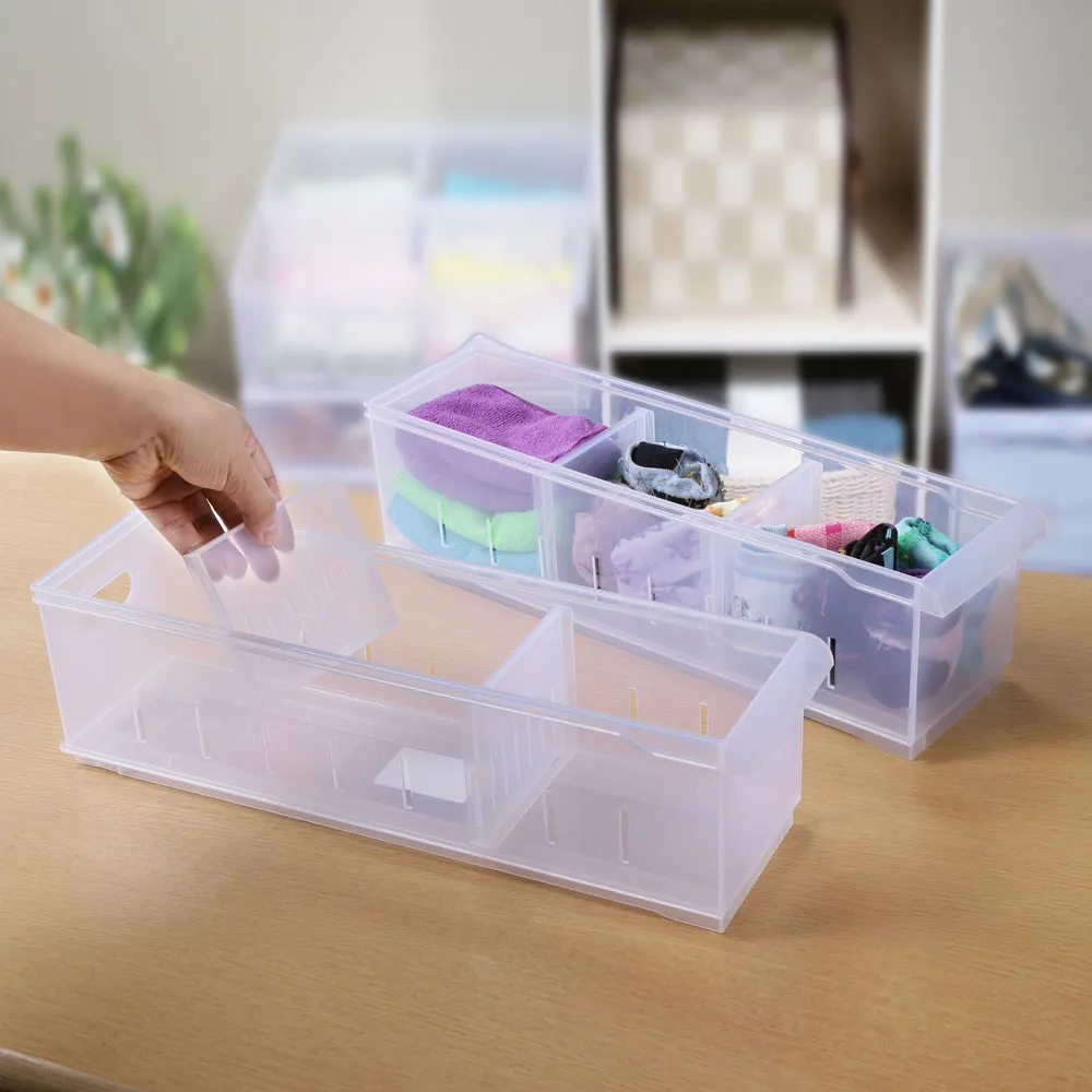 《真心良品》5號透明飾品小物收納盒(8格)-3入 歷史價格詳細信息