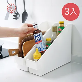 【日本霜山】斜取式廚櫃隙縫多功能收納盒(附輪)-3入 歷史價格詳細信息
