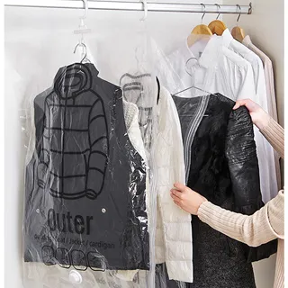 【10入】吊掛式 加厚 真空收納袋 衣服收納袋 歷史價格詳細信息