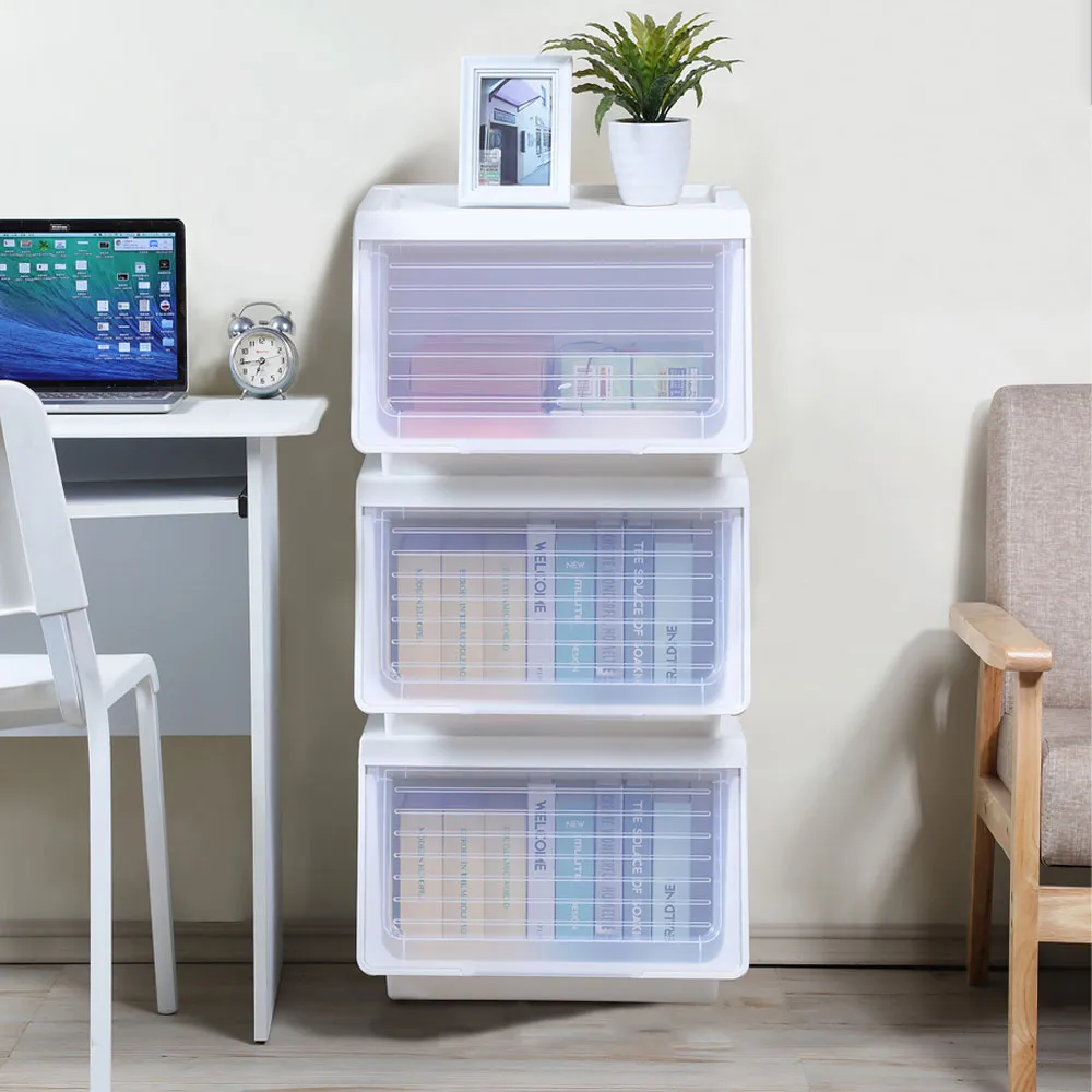 《真心良品》KEYWAY大開口前掀式直取整理箱(46L)-3入組 歷史價格詳細信息