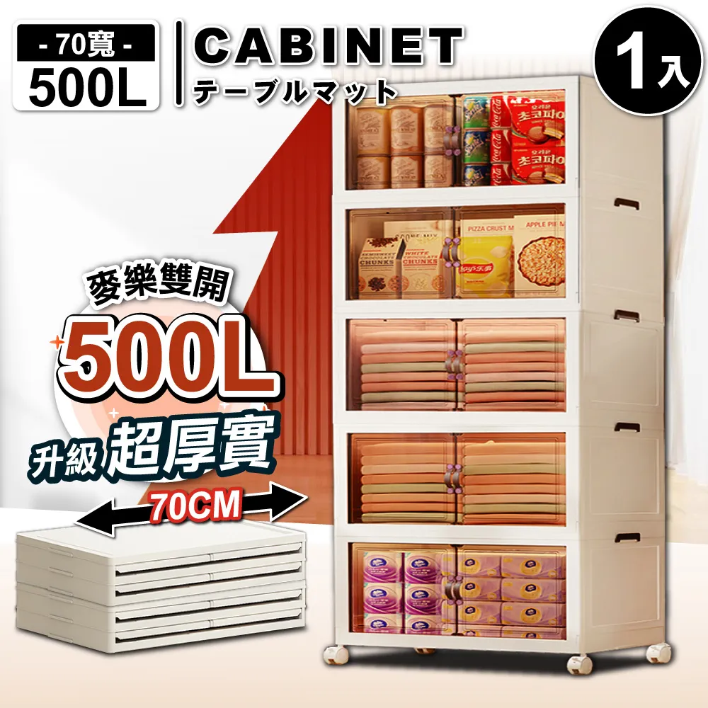 置物架 五開折疊箱家用透明衣物收納箱玩具零食儲物箱多功能折疊式整理箱 歷史價格詳細信息