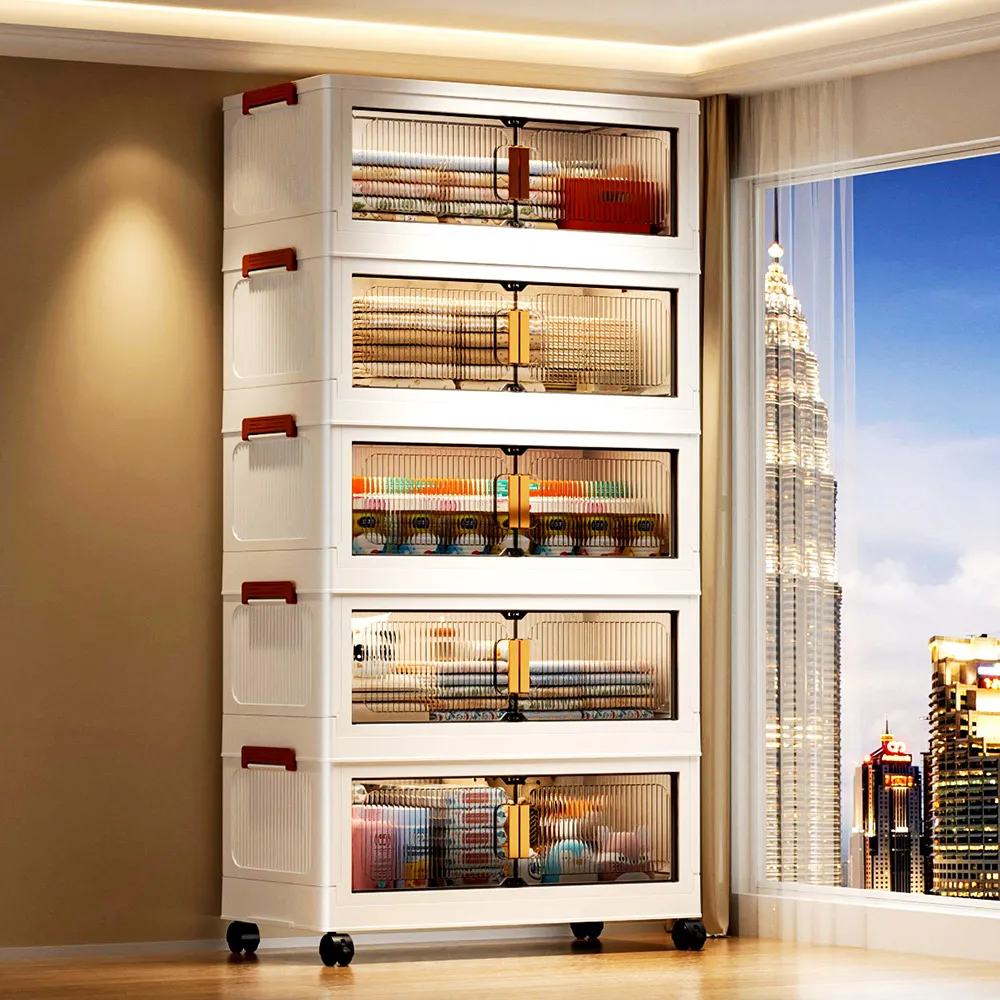 Mr.box 65面寬摺疊前開式收納櫃 兩色可選 2入組 4層 5層 現貨 廠商直送 歷史價格詳細信息