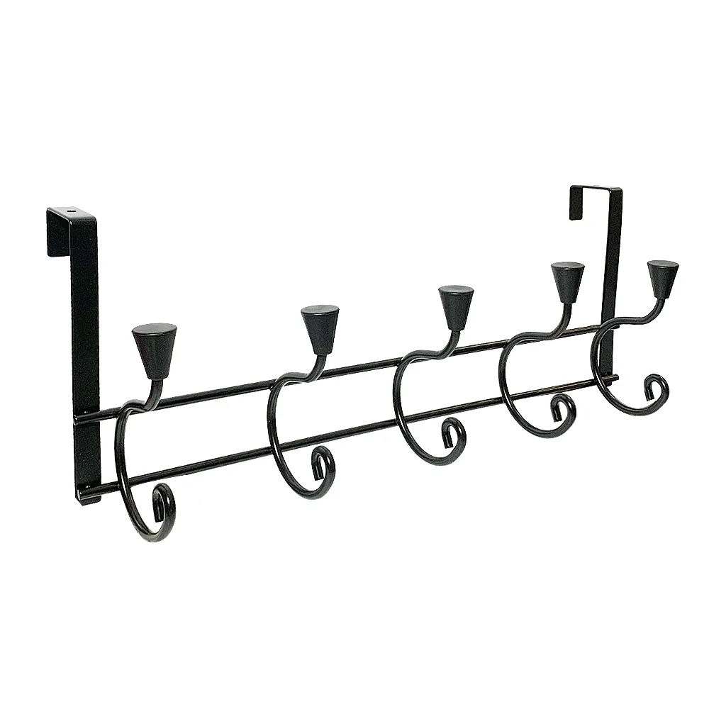 鐵藝門後掛鉤掛衣架 簡約時尚臥室墻上壁掛架 免打孔門背上衣帽架 浴室掛衣鉤 歷史價格詳細信息