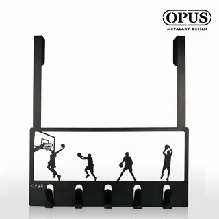 【OPUS東齊金工】歐式鐵藝灌籃高手壁飾掛勾(優雅白) 傢飾掛架 生活收納 衣架 造型掛鉤 無痕 ho-ba08w 歷史價格詳細信息