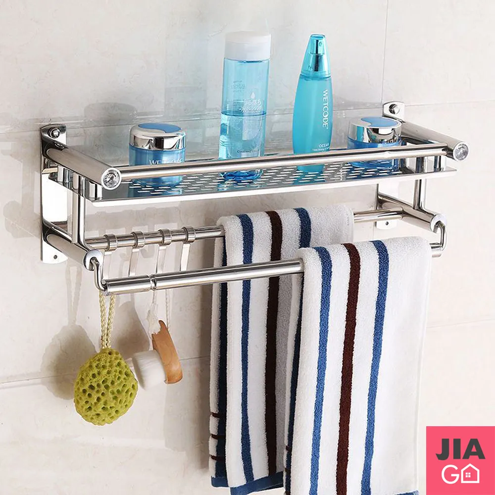 浴室無痕不鏽鋼置物架 40/50/60cm 浴室收納 置物架 收納 廠商直送 現貨 歷史價格詳細信息