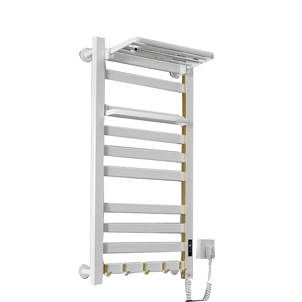 電熱毛巾架 衛生間浴巾架 烘幹架 加熱恒溫置物架 智能家用打孔小戶型 歷史價格詳細信息