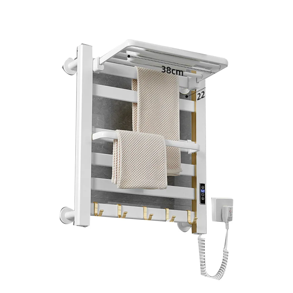 電熱毛巾架 衛生間浴巾架 烘幹架 加熱恒溫置物架 智能家用打孔小戶型 歷史價格詳細信息