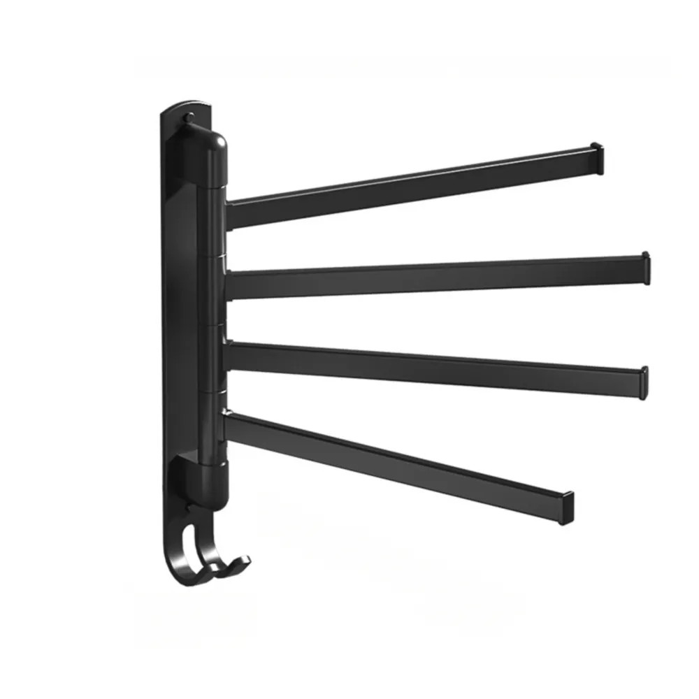 毛巾架免打孔旋轉毛巾桿衛生間多層衣服置物架掛桿浴室掛架浴巾架~特價家用雜貨 歷史價格詳細信息