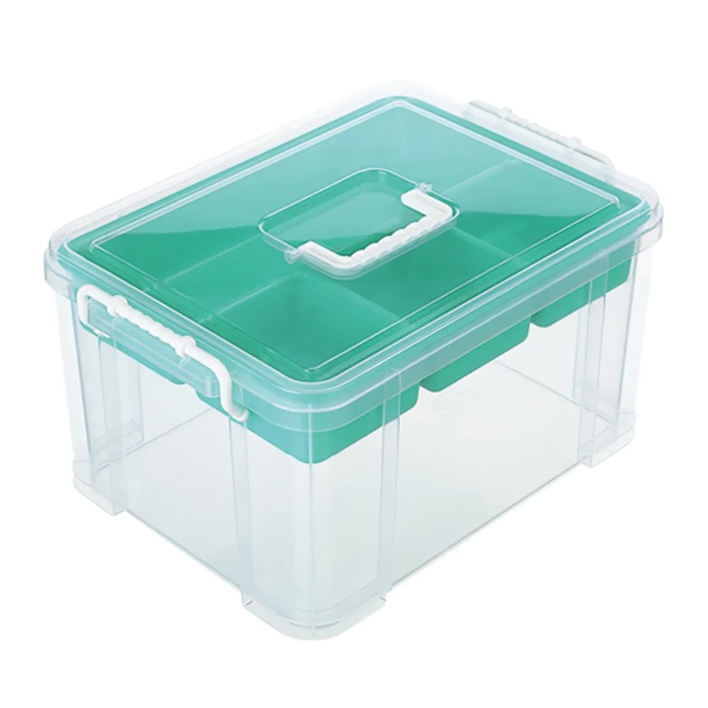 KEYWAY 手提雙層整理箱 15L 38.5X28X21公分 HK-15 歷史價格詳細信息