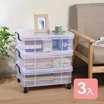 《真心良品》KEYWAY強固型掀蓋式透明整理箱33L-3入 歷史價格詳細信息