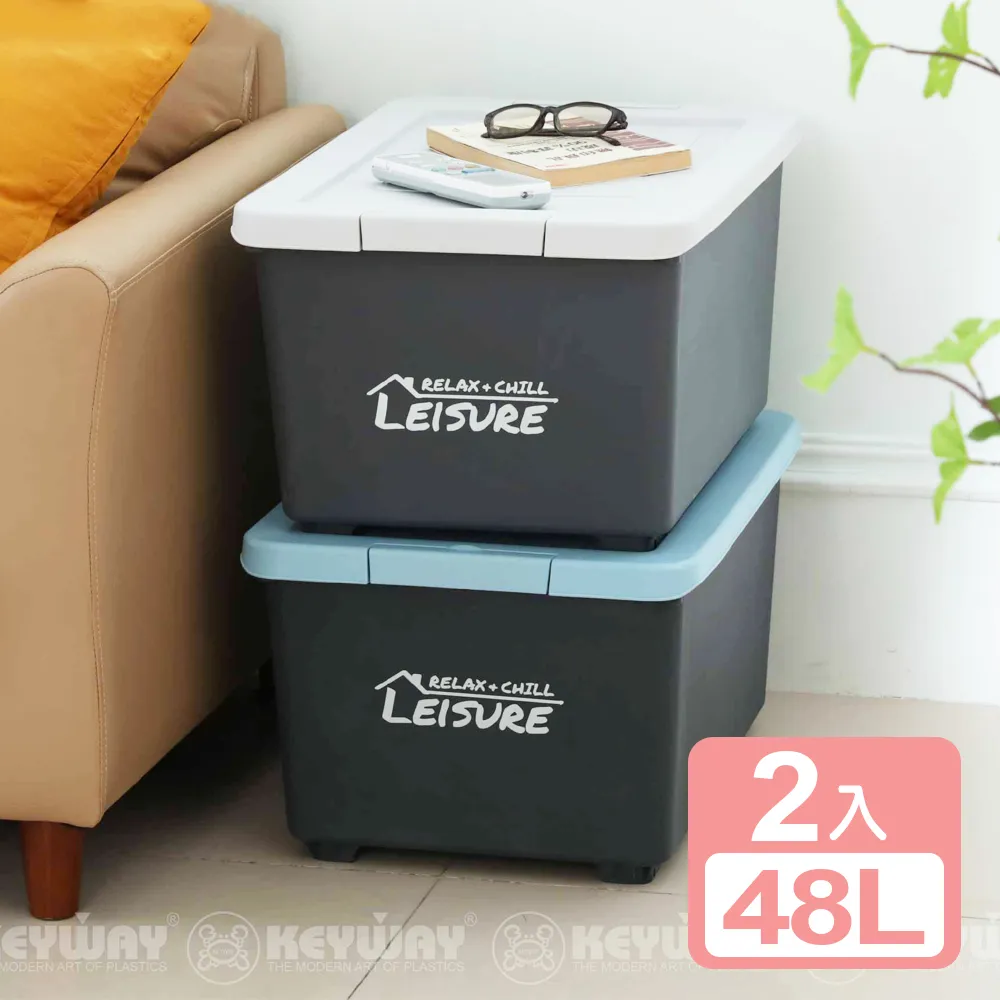 【KEYWAY 聯府】滑輪整理箱48L 加厚款-2入(收納箱 置物箱 台灣製 K600) 歷史價格詳細信息