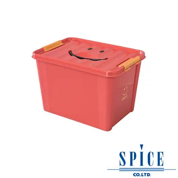 【SPICE】KIDS 馬卡龍色彩 附蓋 微笑整理箱 收納箱 - 白色 M 歷史價格詳細信息