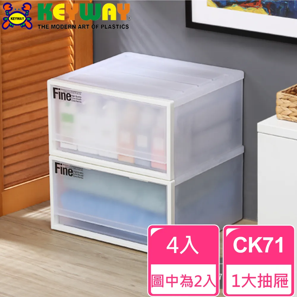 聯府keyway抽屜收納箱CK31 4入 歷史價格詳細信息