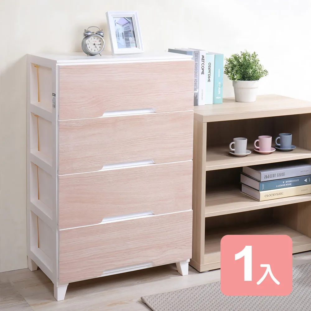 KEYWAY 楓木寬型四層置物櫃 410x543x891mm 1PC個 x 1【家樂福】 歷史價格詳細信息