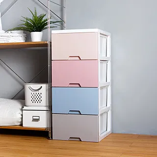 四層抽屜式元件零件儲物盒耐衝擊收納櫃 組合式零件盒工具箱套裝 W161 [9021874] 歷史價格詳細信息