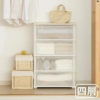 JEJ｜PITT寬型三層透明抽屜櫃(木紋上蓋) 歷史價格詳細信息