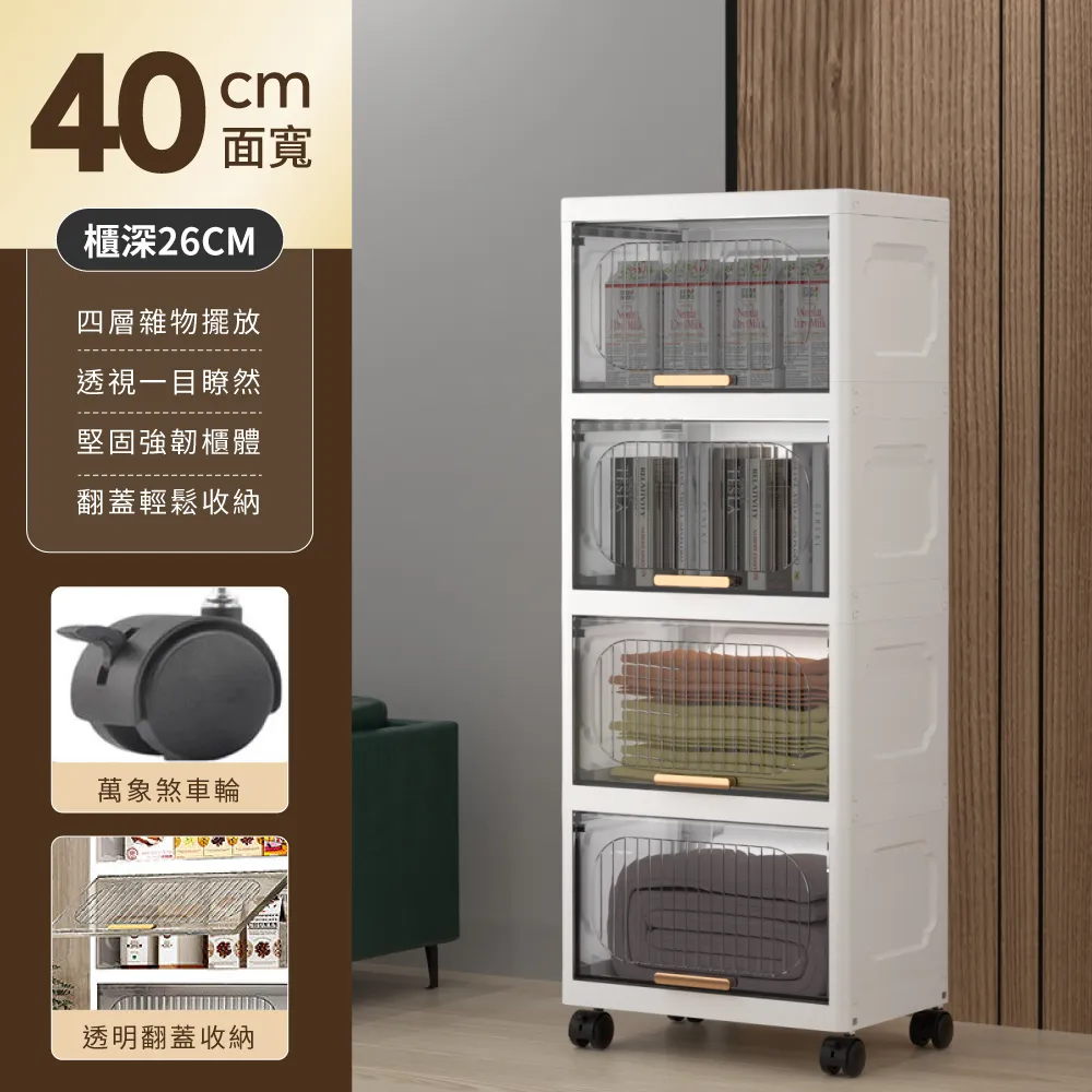 【好氣氛家居】四層多功能夾縫防塵收納櫃 歷史價格詳細信息