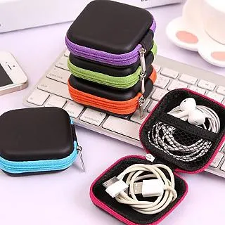 防壓 方形 收納包 輕量 吸震 拉鍊 包 盒 網袋 收納 零錢 置物盒 數據 充電 線♣生活職人♣【Q275】 歷史價格詳細信息