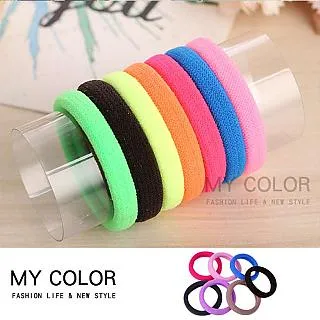 MY COLOR 無接縫髮圈 (50入) 糖果色袋裝 髮圈 素色 紮頭髮  彈性髮圈【R026】 歷史價格詳細信息