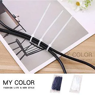 MYCOLOR 束帶 束線帶 (200mm100入) 理線帶 理線器 整線器 束線 尼龍束帶【H044】 歷史價格詳細信息