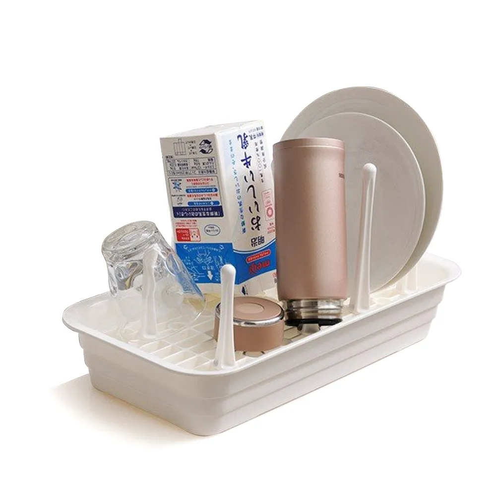 日本製造INOMATA可變換收納杯盤瀝水盤(白色) 歷史價格詳細信息