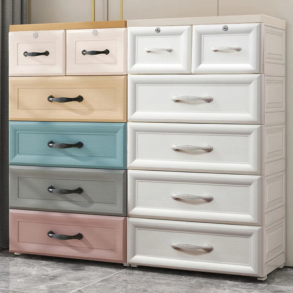 【Mr.box】58大面寬-繽紛色系5層抽屜式收納櫃-附輪附鎖(兩色可選) 價格比較,價格查詢,歷史價格詳細信息