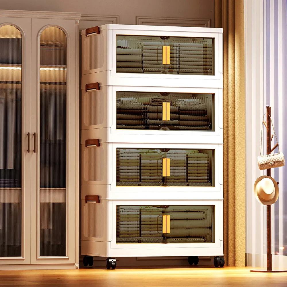 Mr.box 65面寬摺疊前開式收納櫃 兩色可選 2入組 4層 5層 現貨 廠商直送 歷史價格詳細信息