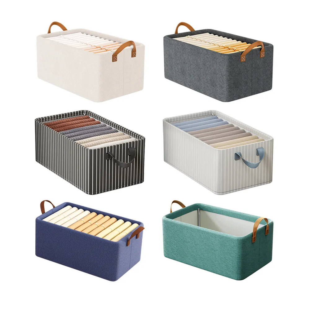 牛津布收納箱鋼架收納盒有蓋布藝可折疊收納儲物箱玩具衣服收納袋 歷史價格詳細信息