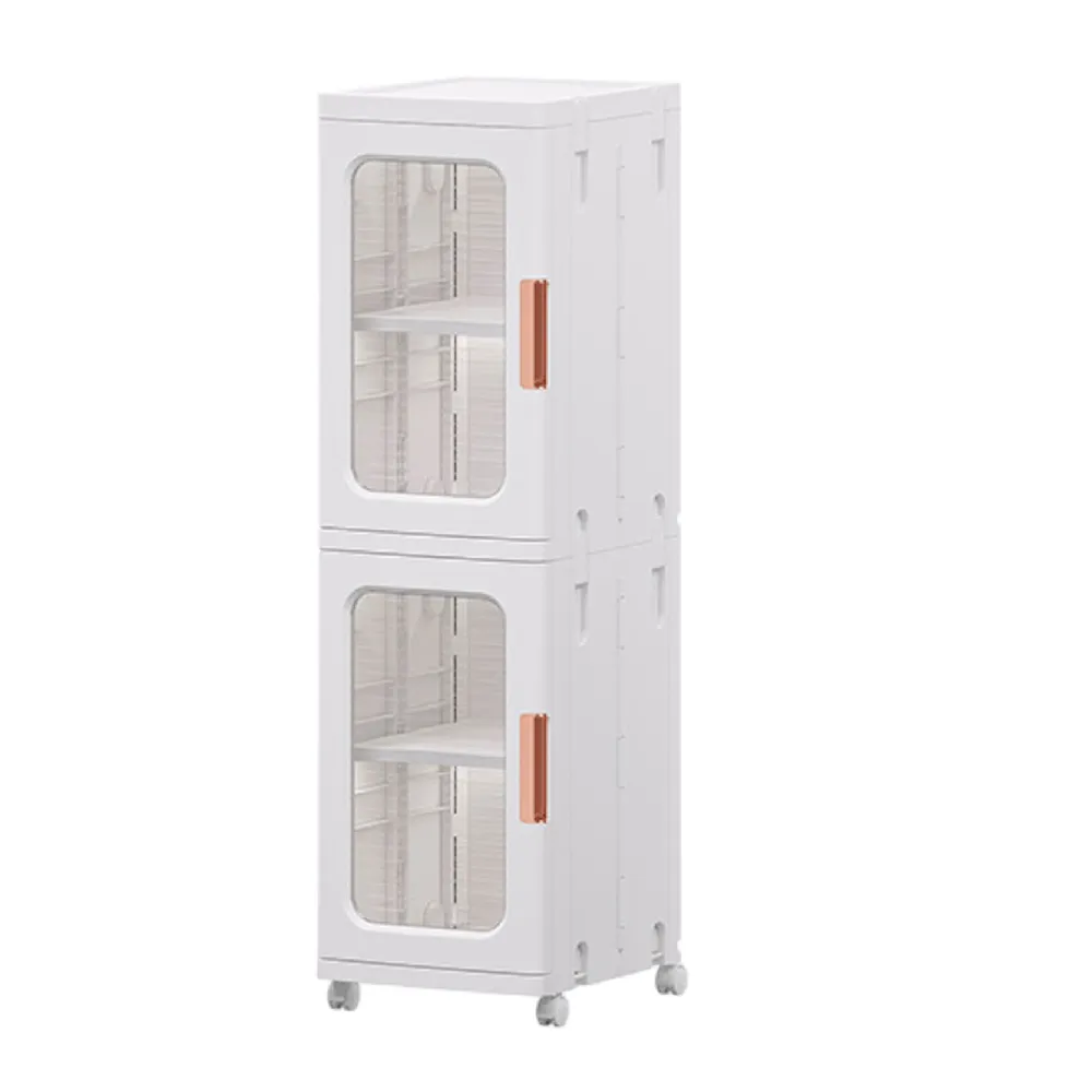 可折叠收纳箱免安装多层  透明置物柜子塑料家 玩具储物整理箱 歷史價格詳細信息