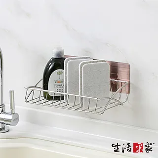 生活采家廚房物品收納置物架 強力無痕貼 洗碗洗手乳清潔棉刷置物收納#57011 歷史價格詳細信息